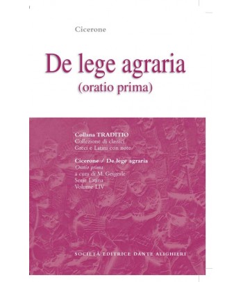 Cicerone DE LEGE AGRARIA I a cura di M. Geigerle