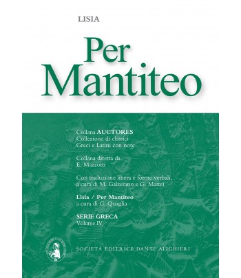 Lisia PER MANTITEO a cura di G. Quaglia